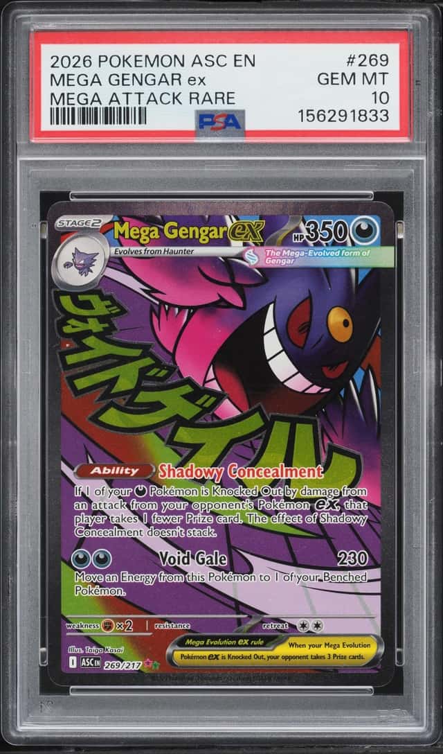 2026 Pokemon Mega Evolution Ascended Heroes MA Mega Gengar EX #269 PSA 10 GEM MINT
