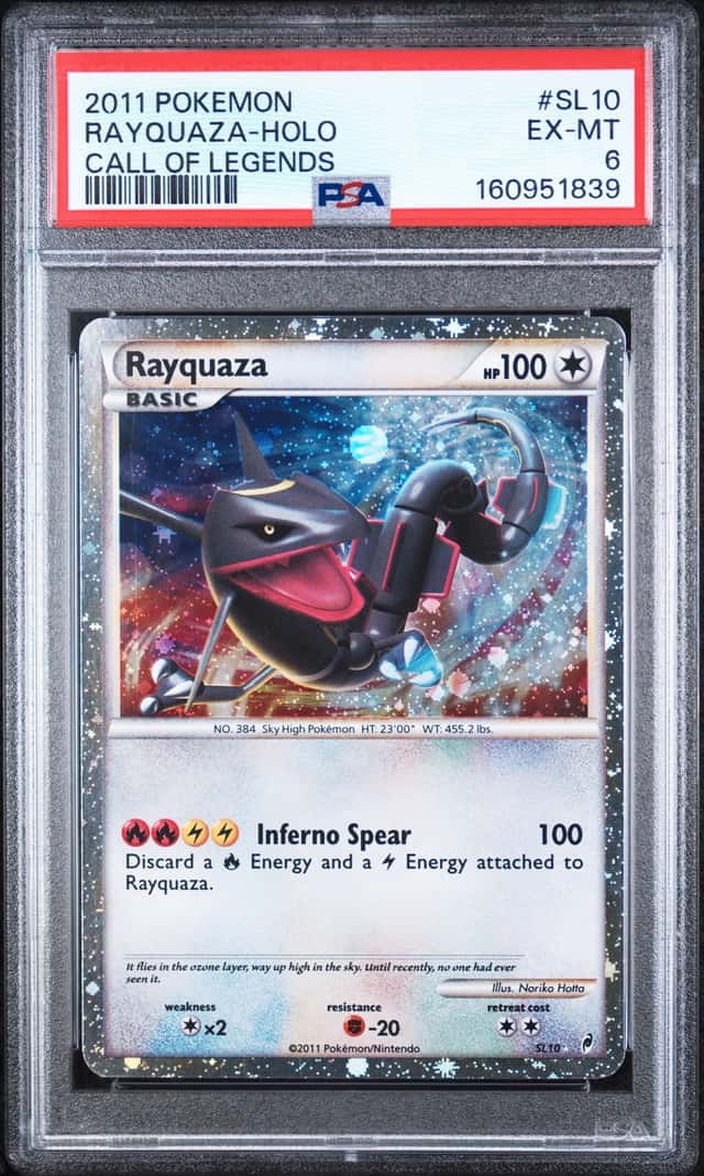 2011 Pokemon Call of Legends #SL10 Rayquaza Holo PSA 6 EX-MT (New Cert)