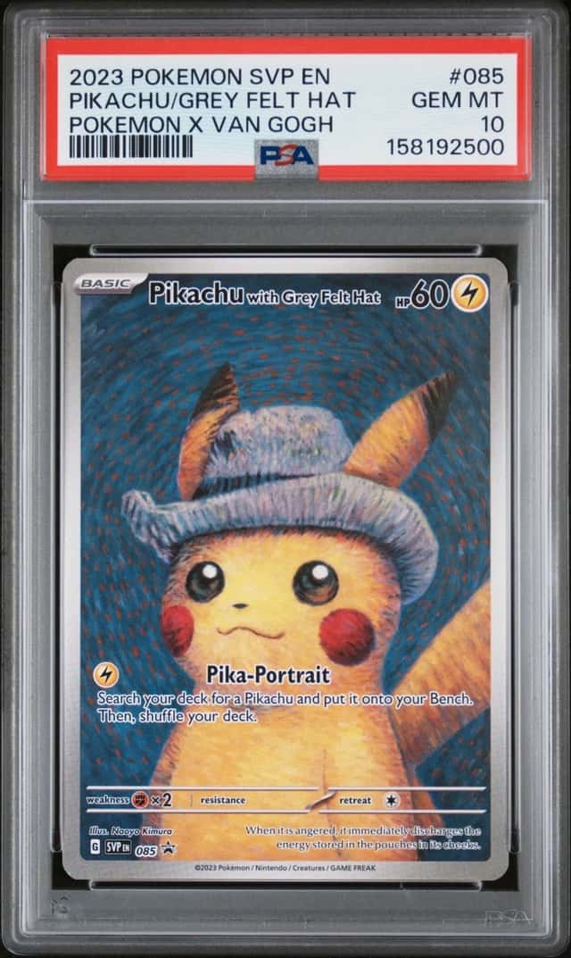 Pikachu/Grey Felt Hat