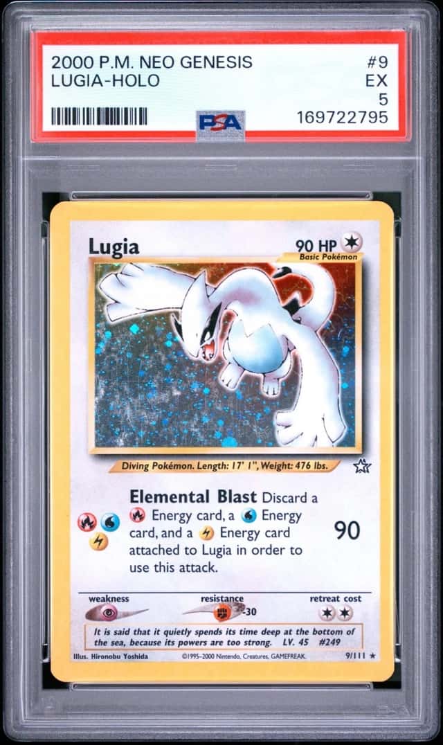 2000 POKEMON NEO GENESIS #9 LUGIA-HOLO PSA 5