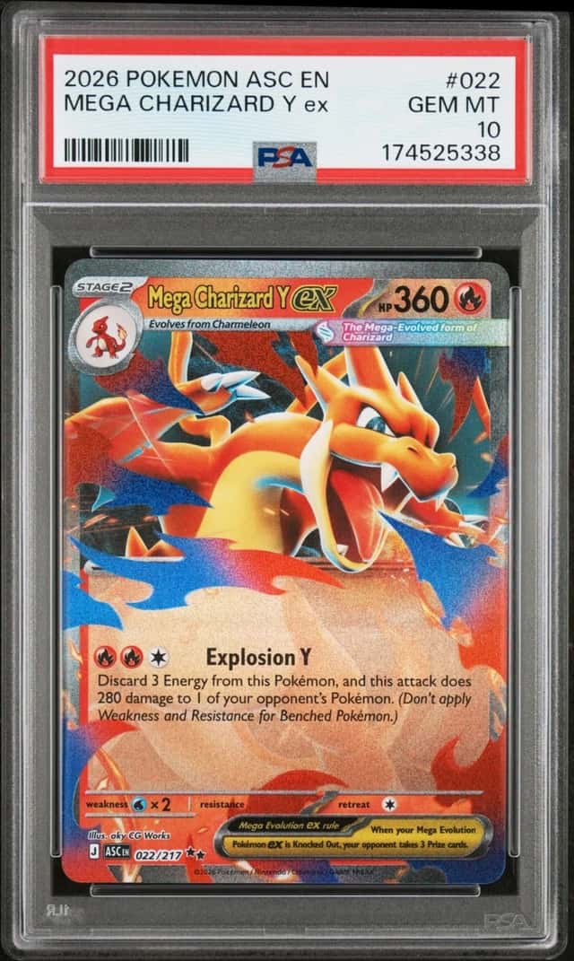 2026 POKEMON ASC EN-ASCENDED HEROES #022 MEGA CHARIZARD Y EX PSA 10