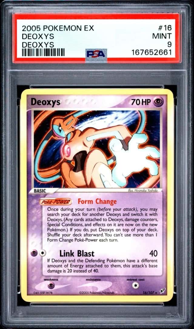 2005 POKEMON EX DEOXYS DEOXYS #16 PSA 9