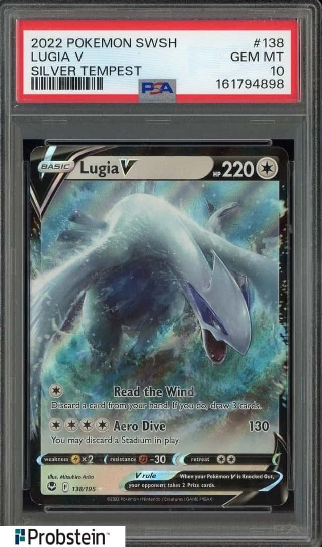 2022 Pokemon SWSH Silver Tempest #138 Lugia V PSA 10 GEM MINT