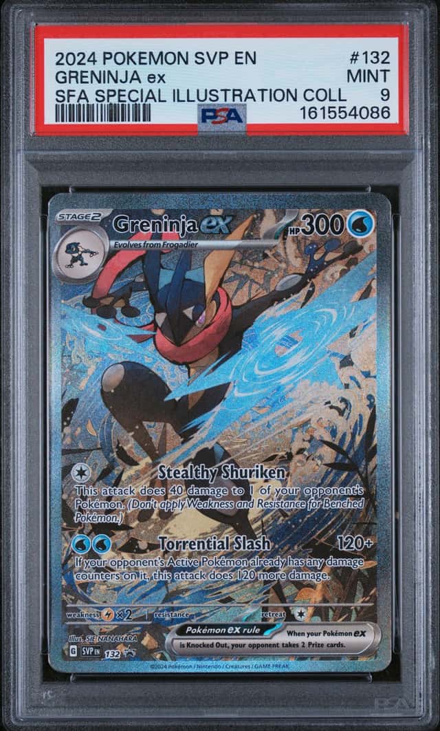 Pokémon TCG Greninja EX 132 Shrouded Fable Promo Special Illustration PSA 9