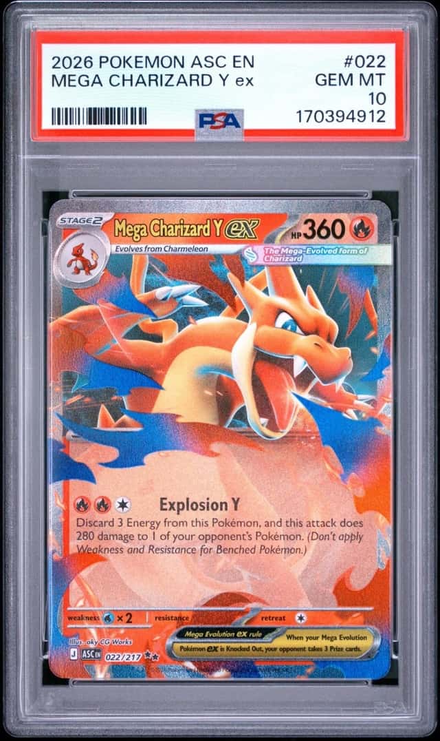 2026 POKEMON ASC EN-ASCENDED HEROES #022 MEGA CHARIZARD Y EX PSA 10
