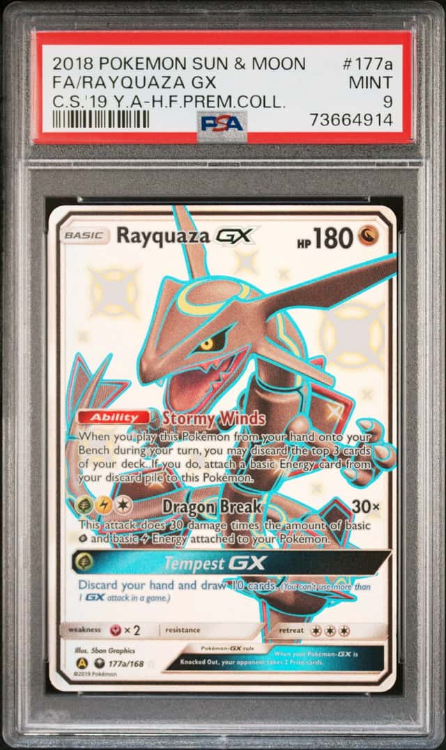 Rayquaza PSA 9 2018 Pokemon Sun & Moon Celestial Storm Promos #177a /168 4914