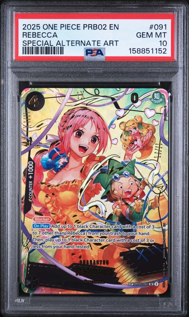 2025 One Piece The Best Vol. 2 Rebecca Alternate Art #OP05-091 PSA 10 GEM MINT