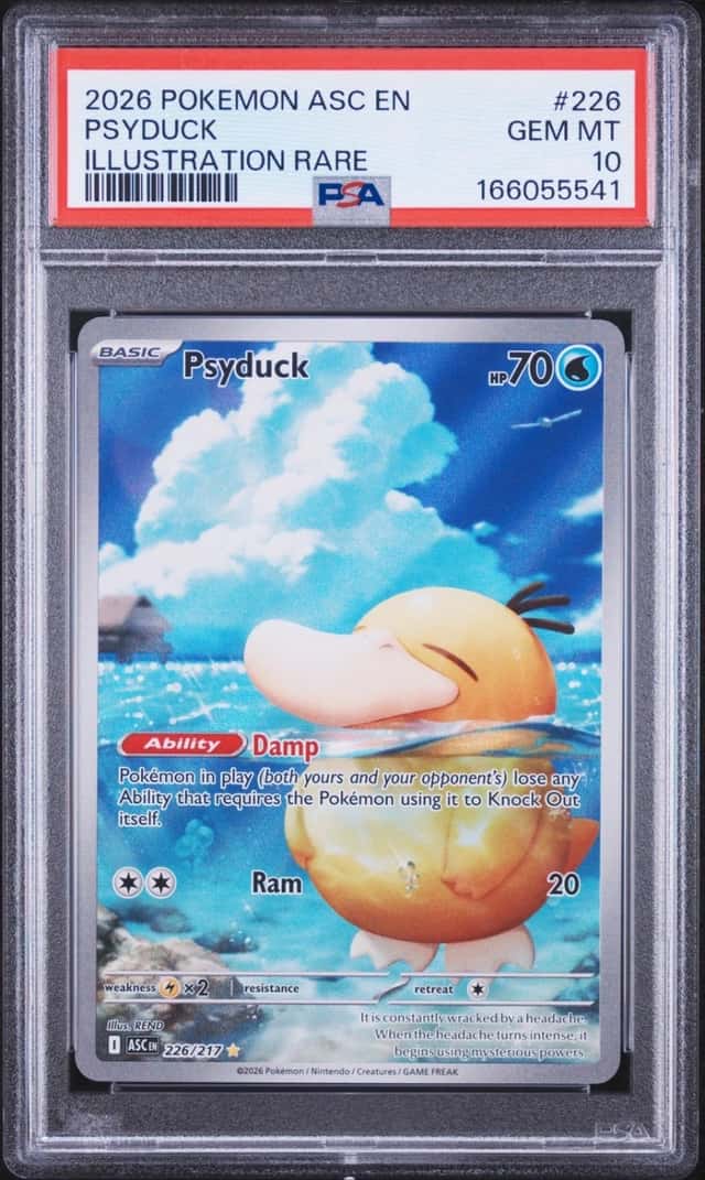 2026 POKEMON ASC EN-ASCENDED HEROES ILLUSTRATION RARE #226 PSYDUCK PSA 10