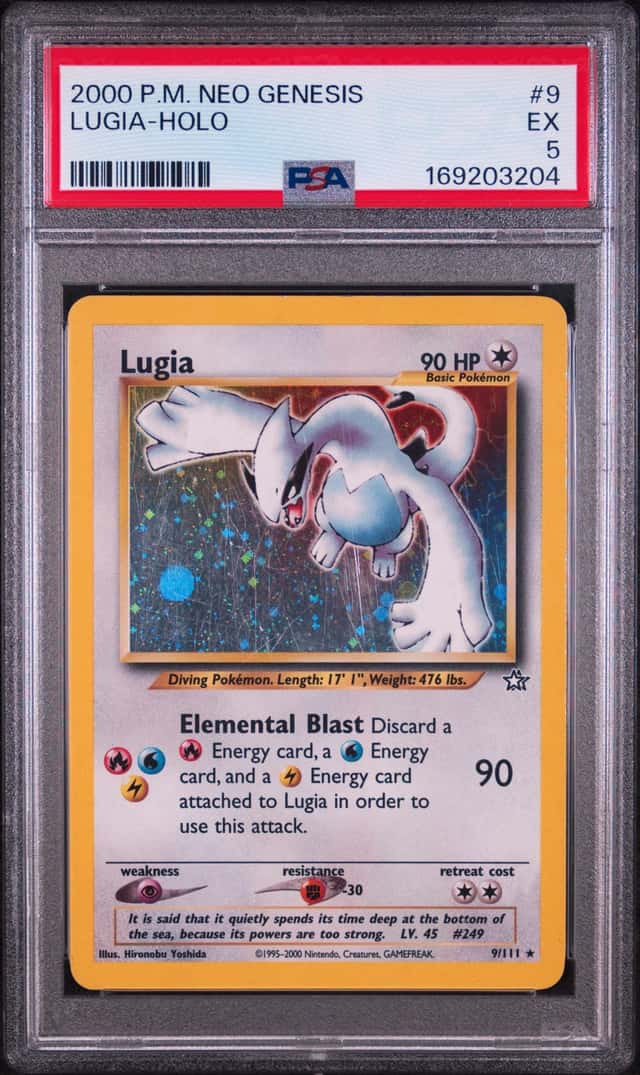 2000 POKEMON NEO GENESIS #9 LUGIA-HOLO PSA 5