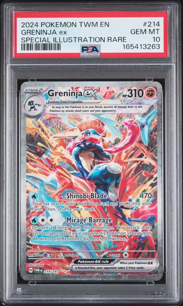 2024 Pokemon Twilight Masquerade Greninja ex #214/167 PSA 10 GEM MINT