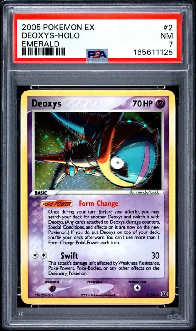 Pokemon Deoxys Holo EX Emerald 2/106 PSA 7