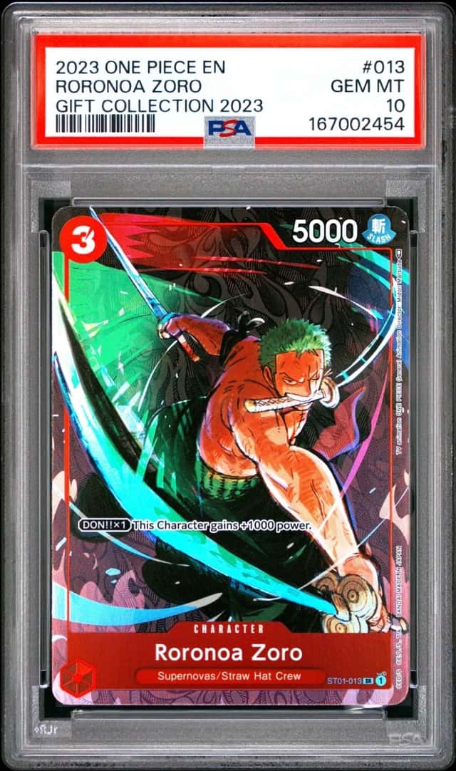 One Piece Roronoa Zoro Gift Coll. 2023 013 PSA 10 Gem Mint