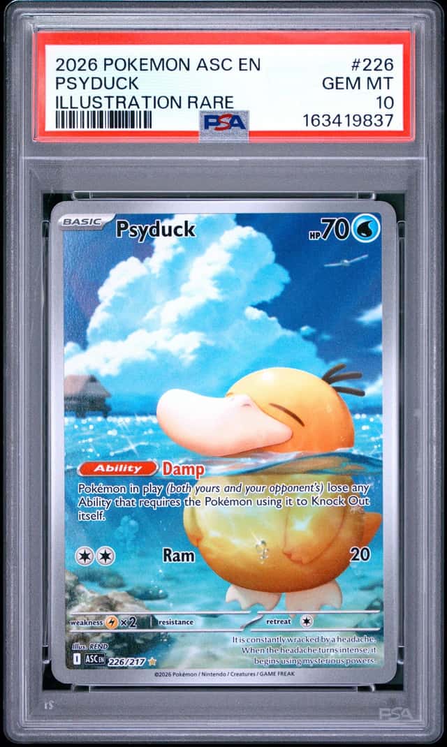 2026 POKEMON ASC EN-ASCENDED HEROES ILLUSTRATION RARE #226 PSYDUCK PSA 10