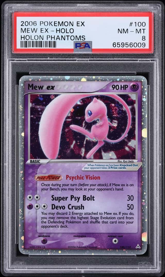 2006 Pokemon EX Holon Phantoms Holo Mew #100 PSA 8 NM-MT