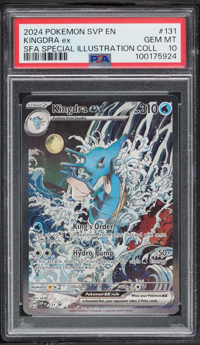 2024 Pokemon SV Promo Shrouded Fable Special Illustration Full Art Kingdra Ex #131 PSA 10 GEM