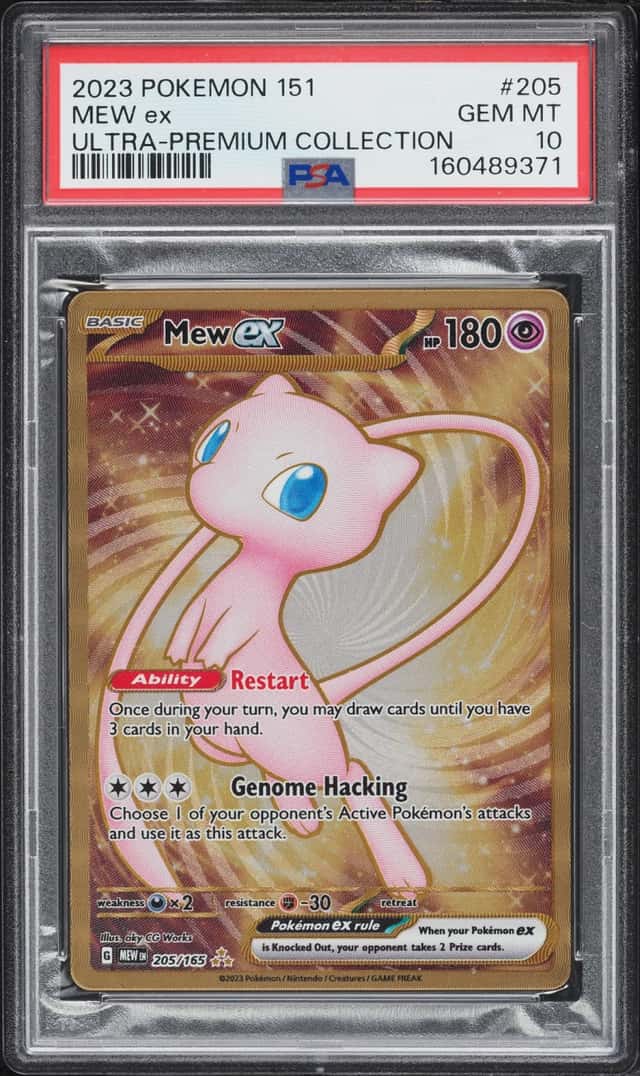 2023 Pokemon Scarlet & Violet 151 Ultra Premium Gold Rare Mew Ex #205 PSA 10 GEM MINT