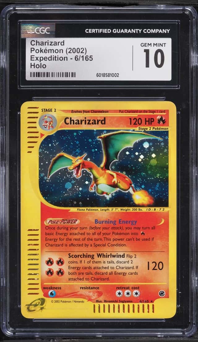 2002 Pokemon Expedition Holo Charizard #6 CGC 10 GEM MINT