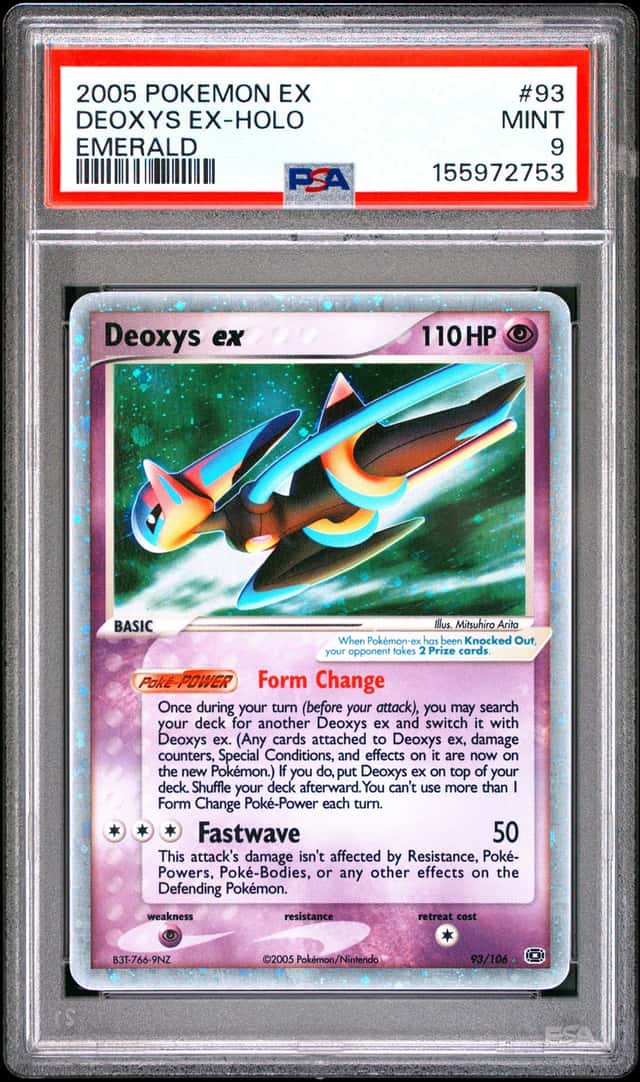2005 Pokemon EX Emerald #93 Deoxys EX Holo PSA 9 MINT