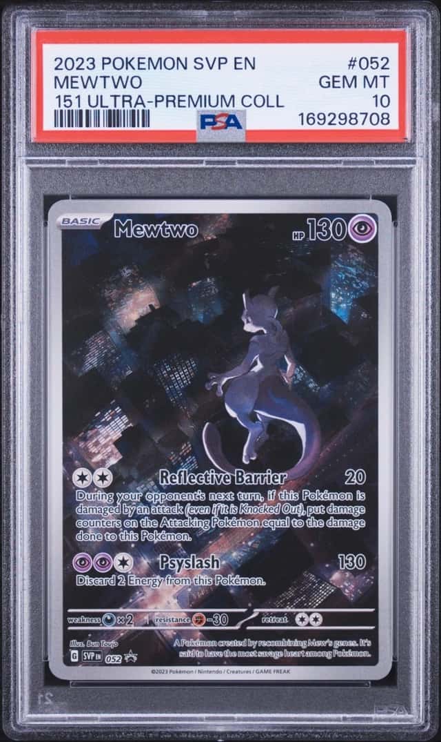 2023 POKEMON SVP EN-SV BLACK STAR PROMO #052 MEWTWO PSA 10