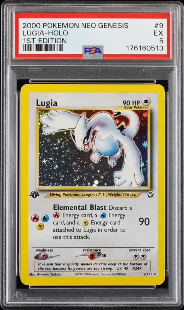 2000 POKEMON NEO GENESIS 1ST EDITION #9 LUGIA-HOLO PSA 5