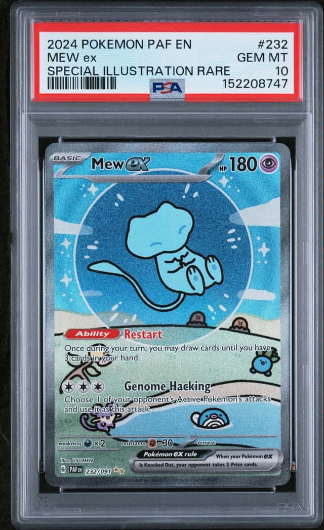 2024 POKEMON MEW ex SIR PALDEAN FATES #232 PSA 10