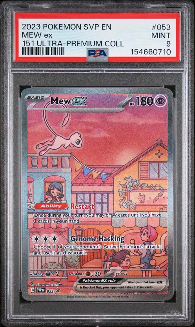 Pokemon Cards PSA 9 MINT Mew Ex 151 UPC S&V Promo 2023 Ultra Rare #053
