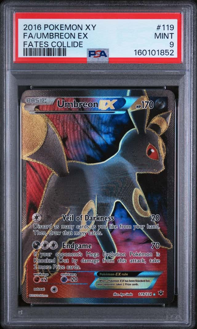 Umbreon EX PSA 9 2016 Pokemon XY Fates Collide #119/124 1852