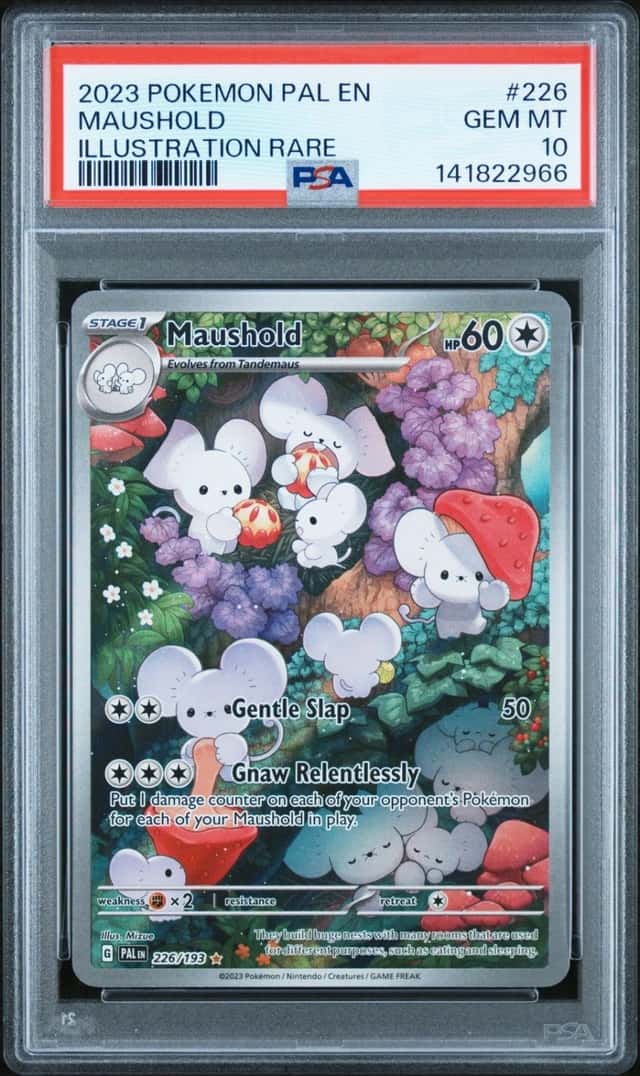 2023 POKEMON PAL EN-PALDEA EVOLVED ILLUSTRATION RARE #226 MAUSHOLD PSA 10
