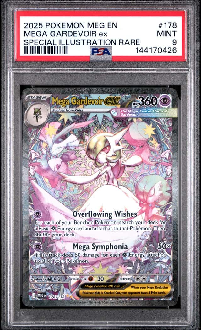2025 POKEMON MEGA EVOLUTION SPECIAL ILLUSTRATION RARE MEGA GARDEVOIR EX PSA 9