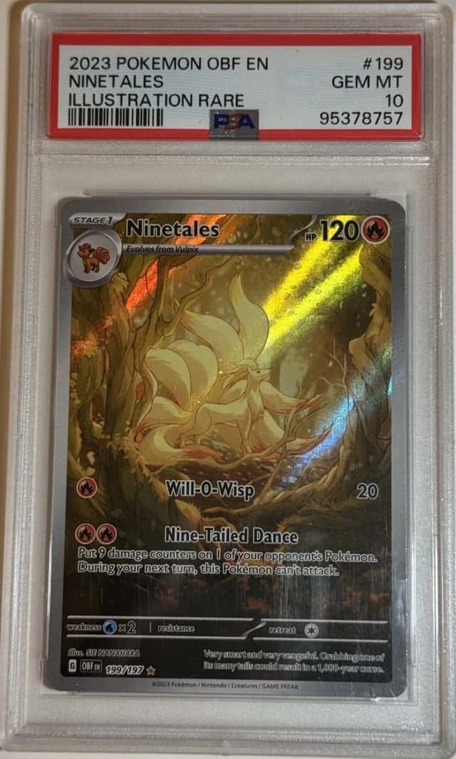Ninetales 199/197 Obsidian Flames English PSA Graded 10 Pokemon