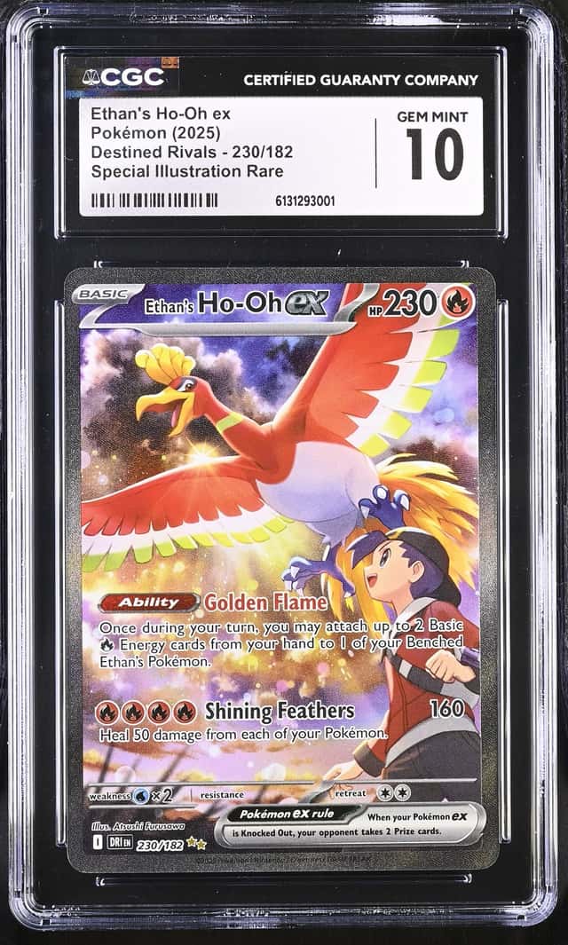 Ethan's Ho-Oh Ex #230/182 [SIR CGC 10] Pokemon Destined Rivals
