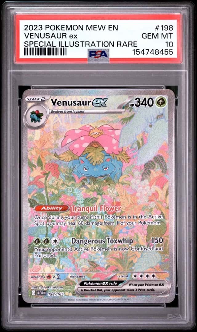 Pokemon Venusaur EX 151 198/165 Special Illustration Rare PSA 10 Gem Mint