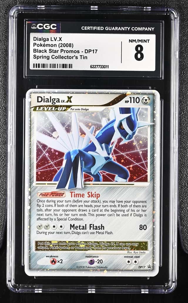 Pokemon Dialga LV.X Black Star Promo DP17 Spring Collector's Tin CGC 8