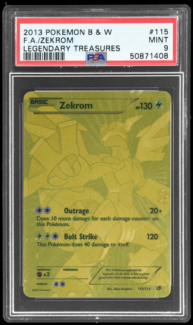 2013 Pokemon Black and White Legendary Treasures Zekrom #115