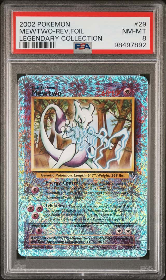 2002 Pokemon Legendary Collection Reverse Holo Mewtwo #29