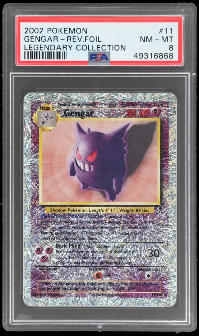 2002 Pokemon Legendary Collection Reverse Holo Gengar #11