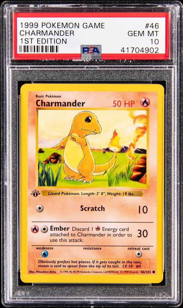 1999 Pokemon Base Set 1st Edition #46 Charmander - PSA GEM MT 10