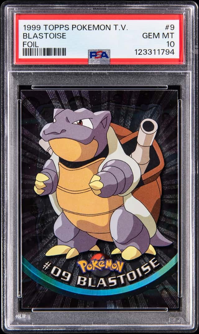 1999 Topps Pokemon TV Foil #9 Blastoise - PSA GEM MT 10