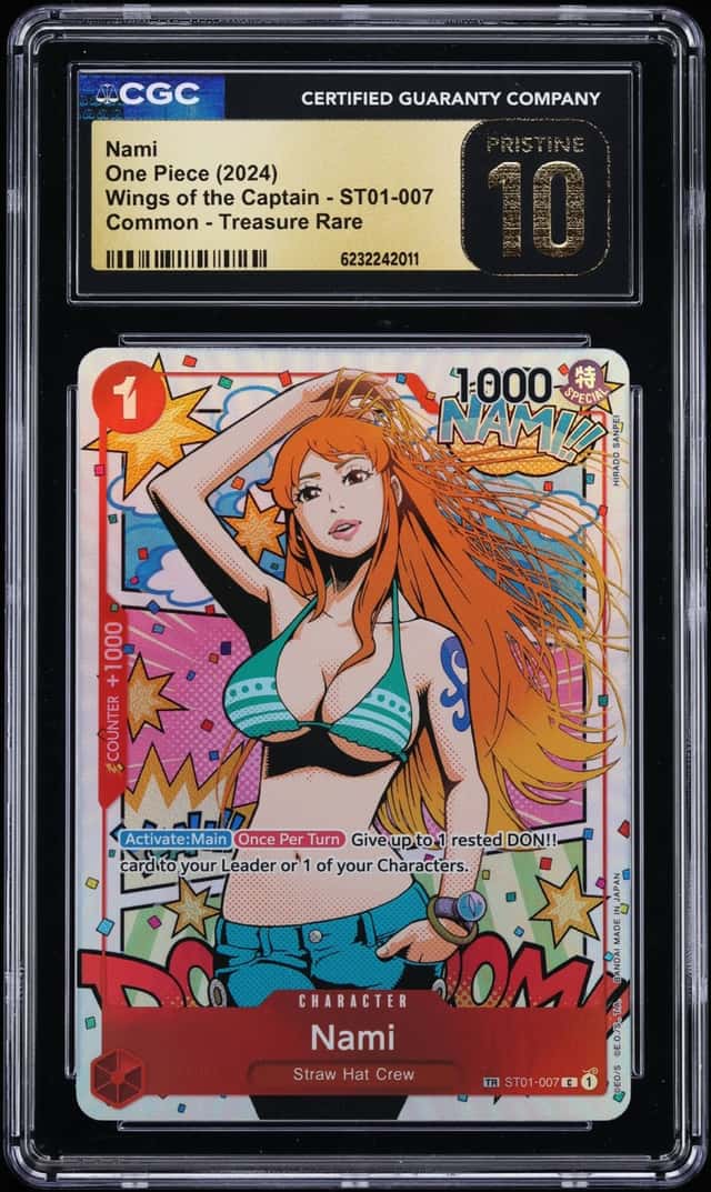 2024 One Piece Wings Of The Captain TR Nami #ST01-007 CGC 10 PRISTINE