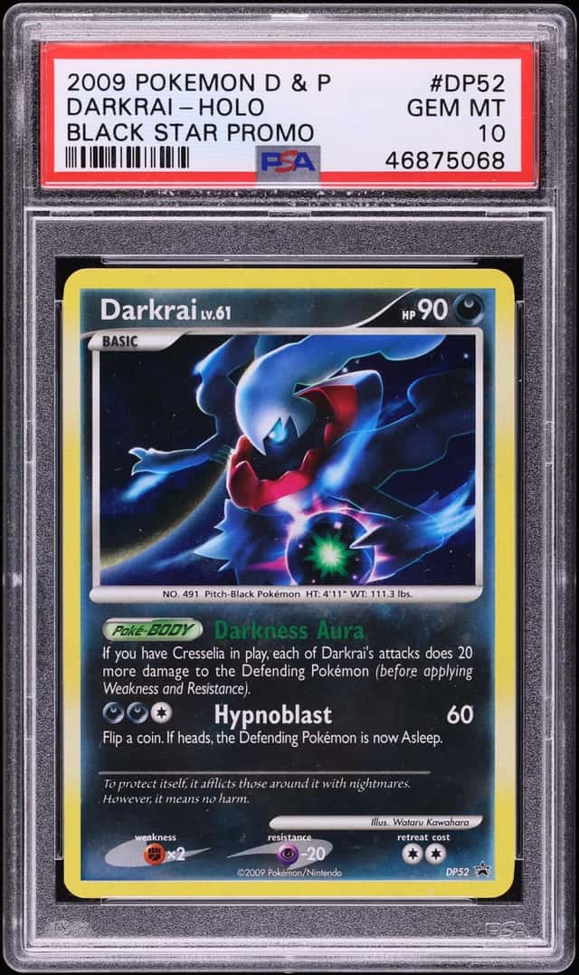 2009 Pokemon Diamond & Pearl Black Star Promo Holo Darkrai #DP52 PSA 10 GEM MINT
