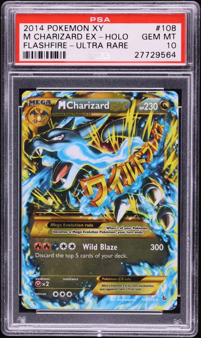 2014 Pokemon XY Flashfire Holo M Charizard EX #108 PSA 10 GEM MINT