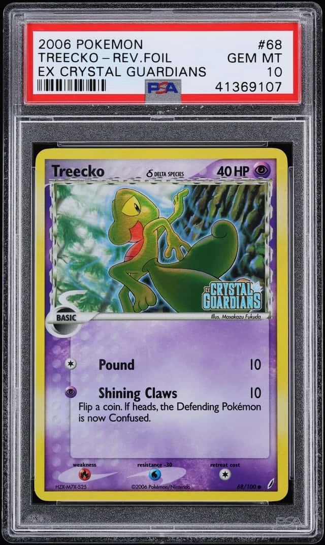 2006 Pokemon EX Crystal Guardians Reverse Holo Treecko #68 PSA 10 GEM MINT