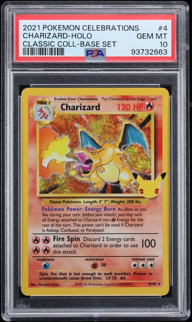 2021 Pokemon Sword & Shield Celebrations Classic Collection Holo Charizard #4 PSA 10 GEM MINT