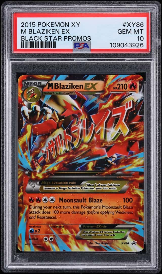 2015 Pokemon XY Black Star Promo M Blaziken EX #XY86 PSA 10 GEM MINT
