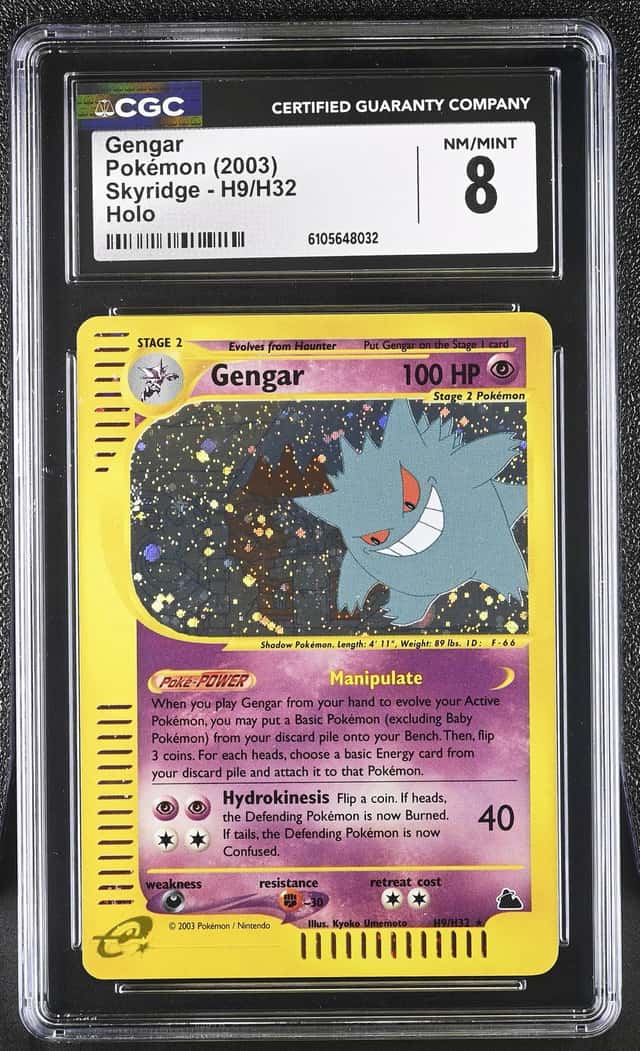 2003 Pokemon Aquapolis #H9/H32 Gengar Holo CGC NM-MT