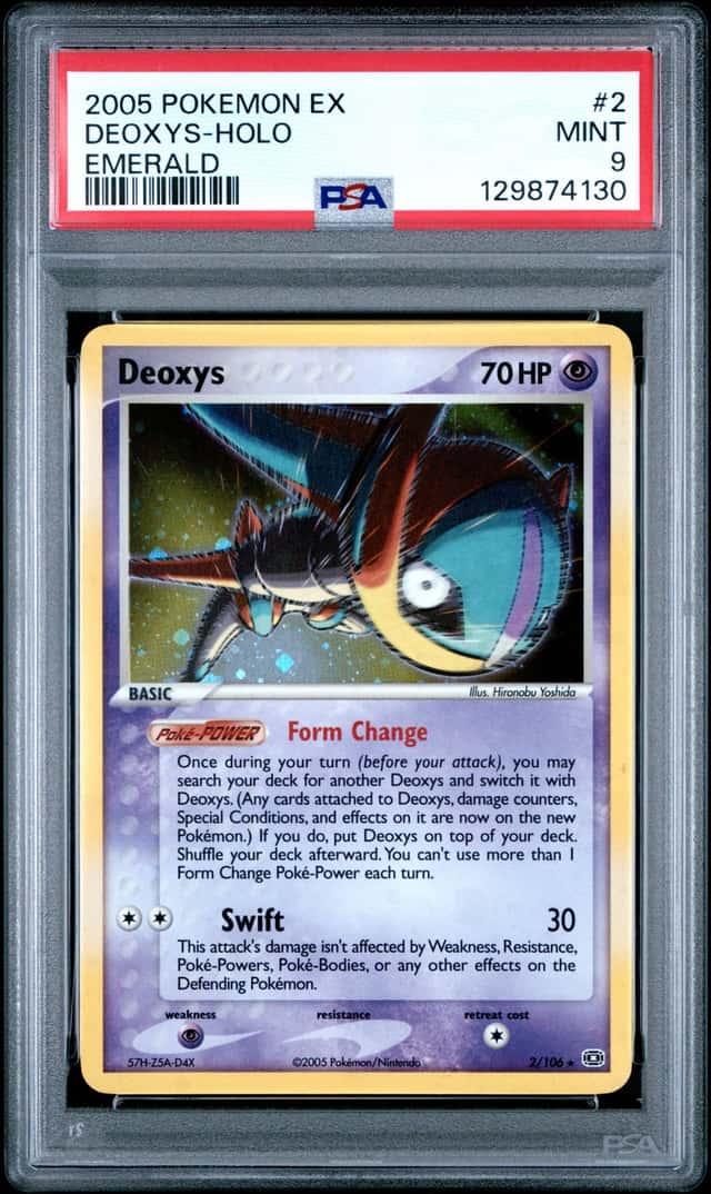 POKEMON DEOXYS-HOLO 2005 EX EMERALD #2 PSA 9 *POP 173*