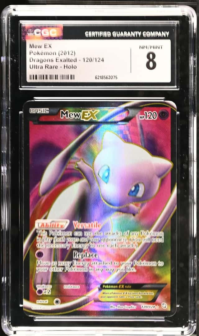 2012 Pokemon Black & White Dragons Exalted Mew #120 CGC 8