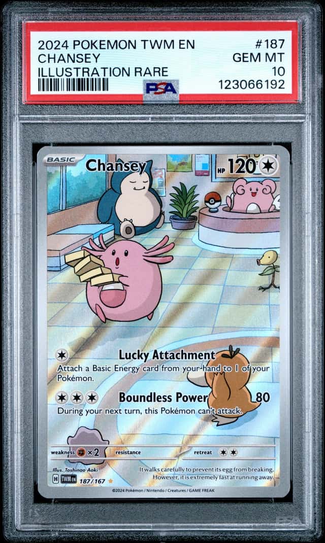 Pokemon PSA 10 Chansey IR 2024 187/167 TWM English