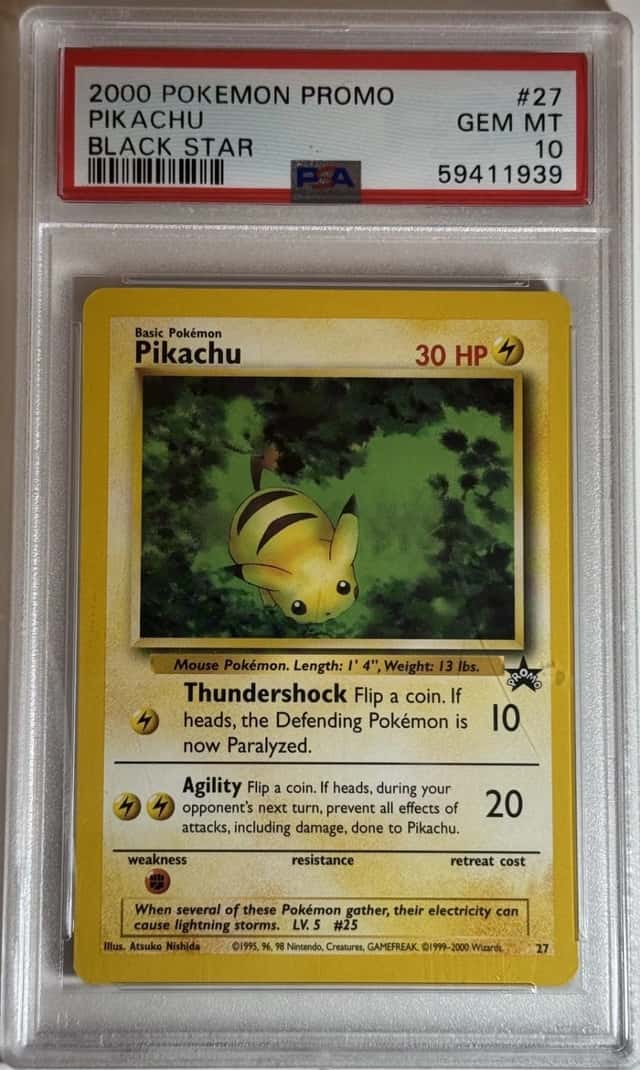 Pokemon 2000 Pikachu 27 Wizards Black Star Promo GEM MINT PSA 10