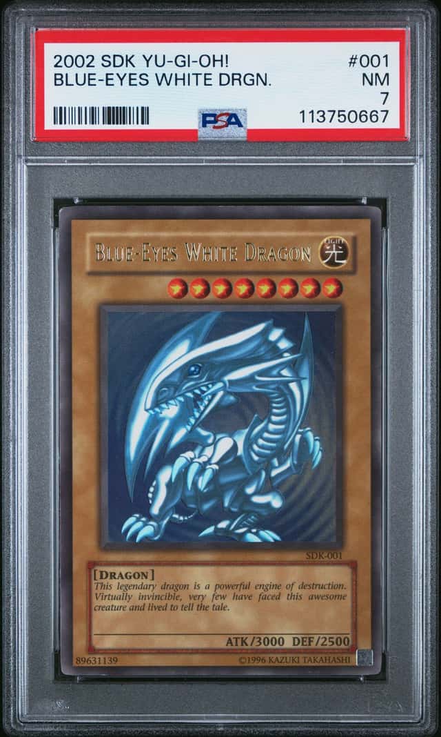 Blue Eyes White Dragon SDK-001 Ultra Rare Yugioh PSA 7 *667